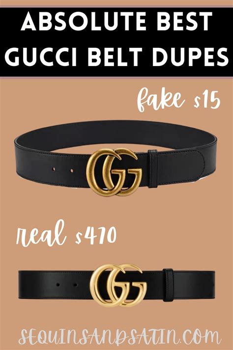 gucci double belt dupe